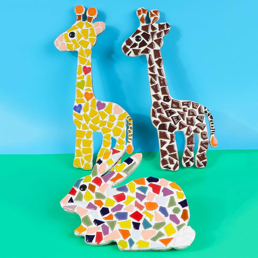 200g Pack of Mosaic Tile Supplies for DIY Crafts, Plates, Picture Frames, Flowerpots, Handmade Jewelry - Irregular Size Triangles Trapezoids Polygons Ceramic Decorative Tiles (Light Orange)