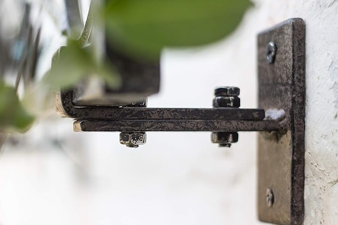 H Potter Garden Metal Wall Art or Trellis for Climbing Plants Outdoor Panel Roses Vines Privacy Includes Brackets for Hanging