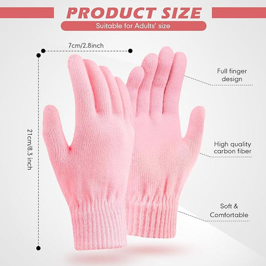 SATINIOR Magic Winter Gloves Unisex Gloves Knit Stretchy Mitten Full Fingers Warm Mitten for Men Women Sports