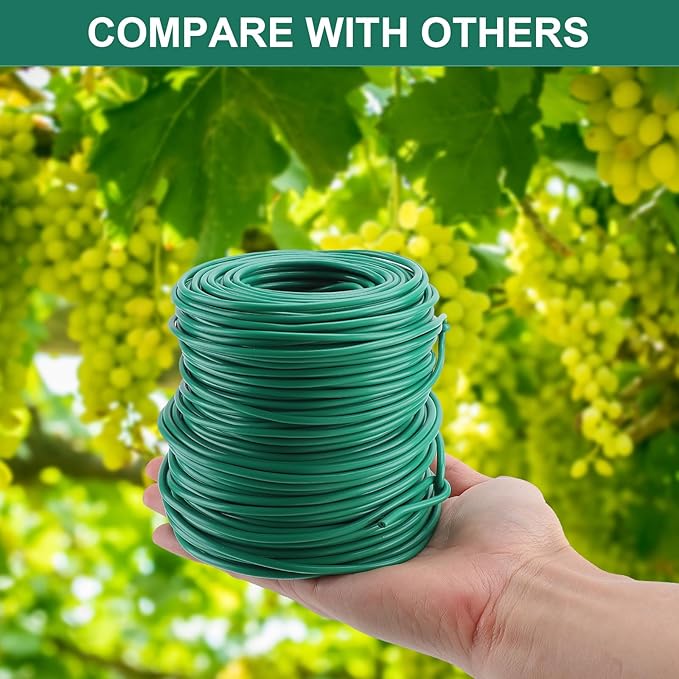 YDSL 88 feet Garden Flexible Wire, 3Pcs Soft Twist Plant Ties for Plant Vines and Office Organization (Diameter - 3MM)