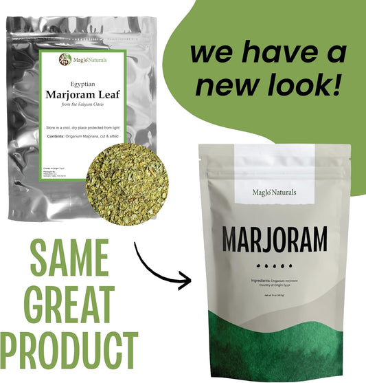 Marjoram Leaf, Cut & Sifted | 1 lb. Bulk Bag | Origanum majorana L.