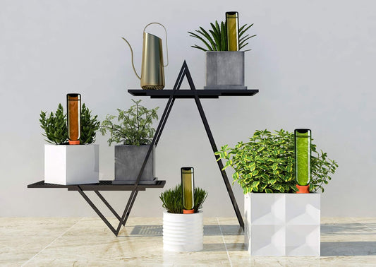 Automatic Plant Waterer Terracotta Self Watering Spikes Drippers Irrigation System for Vacation or Holiday (8Pack)