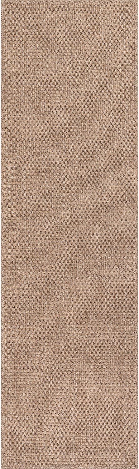 CAMILSON Easy Jute Rug 2x3, Indoor Outdoor Natural Color Farmhouse Area Rugs for Living Room and Kitchen Rug, Solid Boho Woven Design, Easy-Cleaning, Washable Outside Carpet Alfombras (2 x 3)