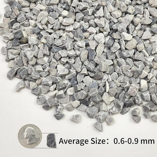 10lbs Grey Pebbles for Landscaping, 3/8inch Small Rocks for Succulent Cactus Plants, Natural Polished Pebbles, River Rocks for Plants, Vases, Garden