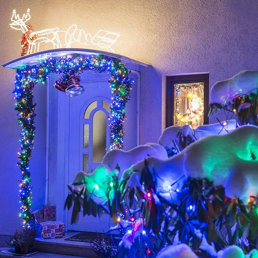 Solar String Lights for Outside, 39Ft 100 LED Solar String Lights Outdoor with 8 Modes,Solar Lights for Outside Waterproof for Yard, Fence,Balcony, Party,Christmas Tree Decorations (Multicolor)