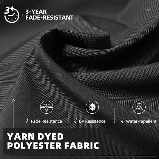 PURPLE LEAF 9' X 11.5' Patio Umbrella Outdoor Cantilever Rectangle Umbrella Aluminum Offset Umbrella with 360-degree Rotation for Garden Deck Pool Patio Black