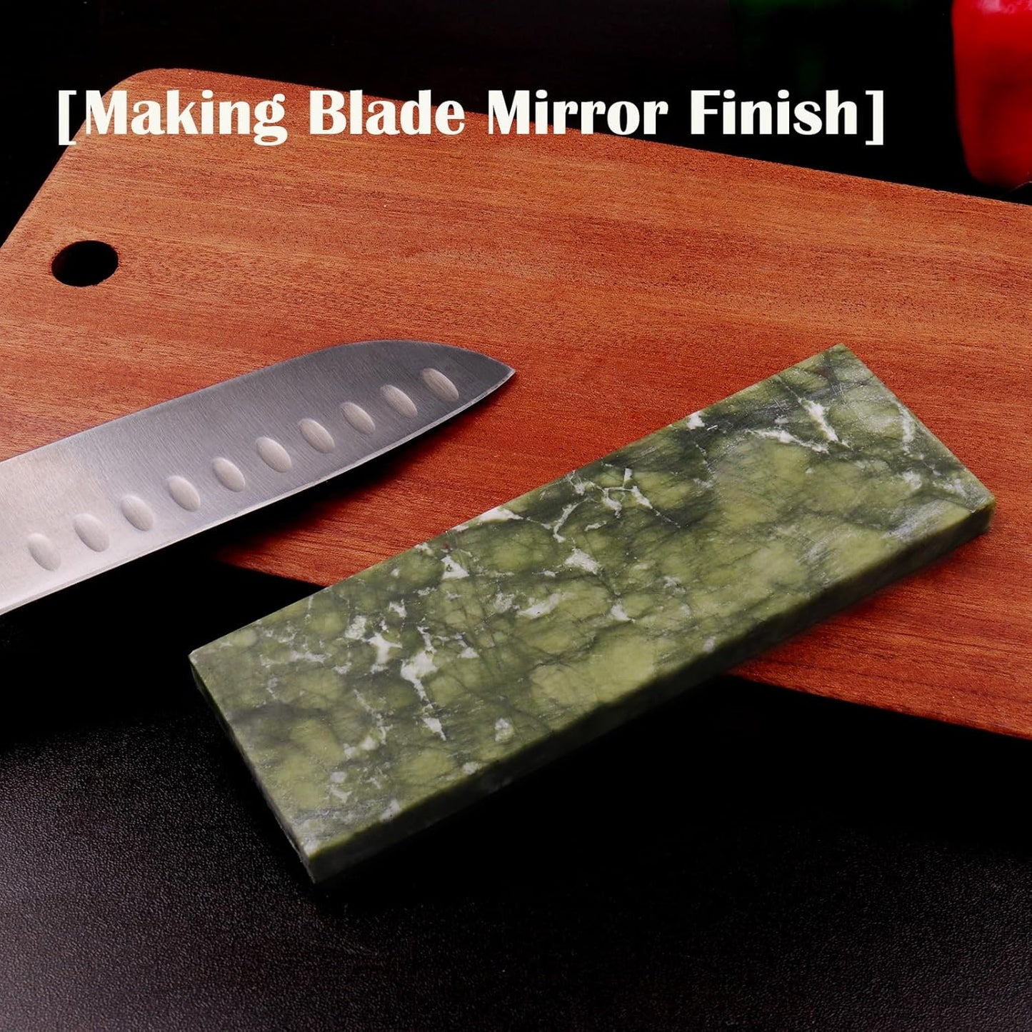 10000# Sharpening Stone,Ultra Fine Polishing Mirror Edge Stone Natural Green Hard Sharpener Whetstone for Knives Tools,Cutting Tools (5.9x1.97x0.39Inch)