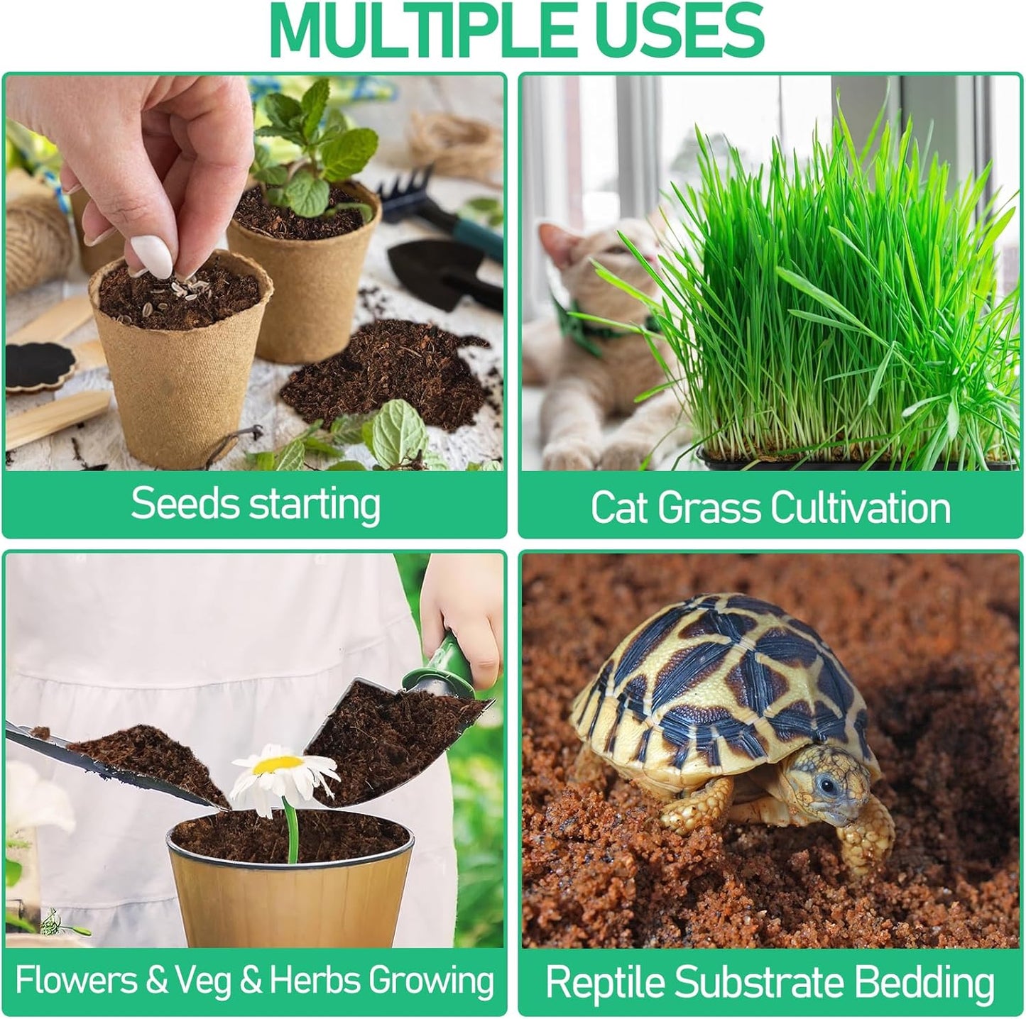 Legigo 100 Pcs 30mm Coco Coir Pellets Seed Starting Soil Mix- Compressed Coconut Coir Pellets Potting Soil Pods for Seedling, Coco Peat Soil Discs for Indoor & Outdoor Plants, Herb Vegetables Flowers