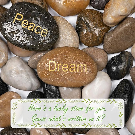 20lbs Mix Natural River Rocks, High-Polished Pebbles for Plants Garden, 1-2 inch Decorative Mix Stones, Ideal for Fish Tank, Vases, Crafting, Home Decor and Garden Landscaping Rocks,Mix