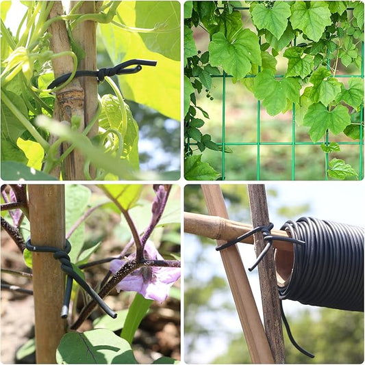 Garden Flexible Wire Tie, Soft Twist Plant Ties Support Plant Vines for Supporting and Fixing Garden Planting Branches Vines & Stems ,Organize Data Wire and Office Organization 160ft