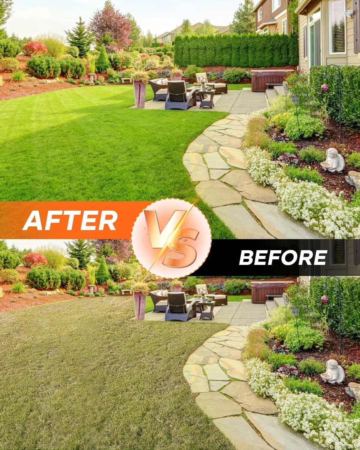 Lawn Aerator Tool, Lawn with 15 Iron Spikes, Automatic Leaf and Dirt Cleaning with Spring-Loaded Design, Metal Manual Aerator for Loosening Soil Aerating Patio, Yard, Garden Black