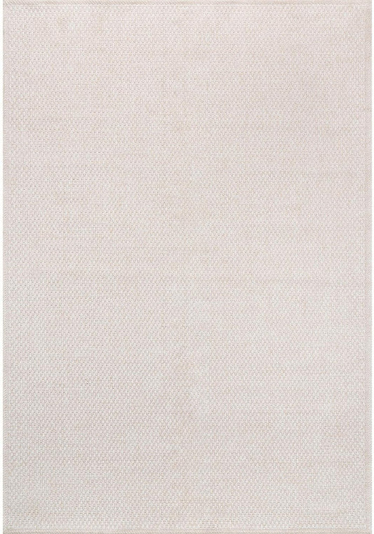 CAMILSON Easy Jute Rug 8x10, Indoor Outdoor Off-White Farmhouse Area Rugs for Living Room Patio and Kitchen Rug, Solid Woven Design, Easy-Cleaning, Non Slip Washable Outside Carpet Alfombras (8 x 10)