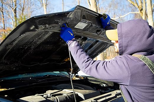 G & F Products unisex adult All Purpose Utility Work Gloves High Performance Mechanics Gloves assorted colors 3 Pair Value Pack, Black, Grey, Blue, X-Large Pack of US