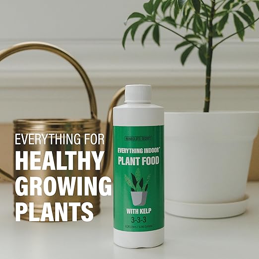 Humboldts Secret Everything Indoor Plant Food with Kelp | Liquid Concentrate Indoor Plant Fertilizer 3-3-3 All Purpose Plant Food for House Plants (8 Ounce)