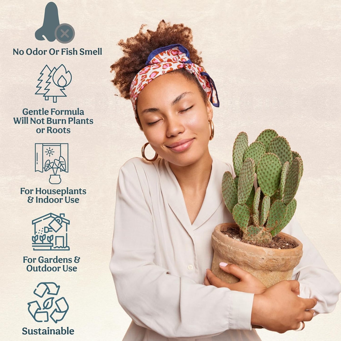 Complete Organic Cactus & Succulent Fertilizer, Succulent Plant Food & Cactus Food, Bonsai, Snake Plant Fertilizer, 7 Servings Fast & Slow Release Feeds up to 28 Plants 8 Months