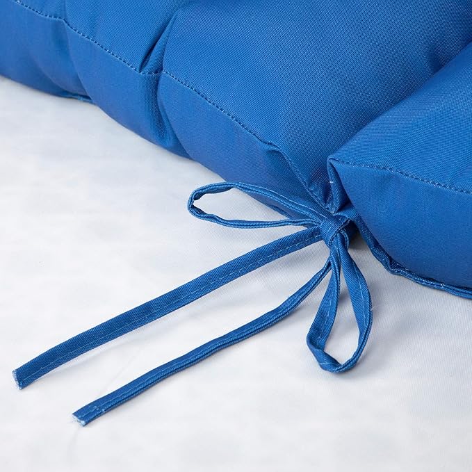 ARTPLAN All Weather Chair Outdoor Cushions Wicker Tufted Pillow with Back for Outdoor Furniture