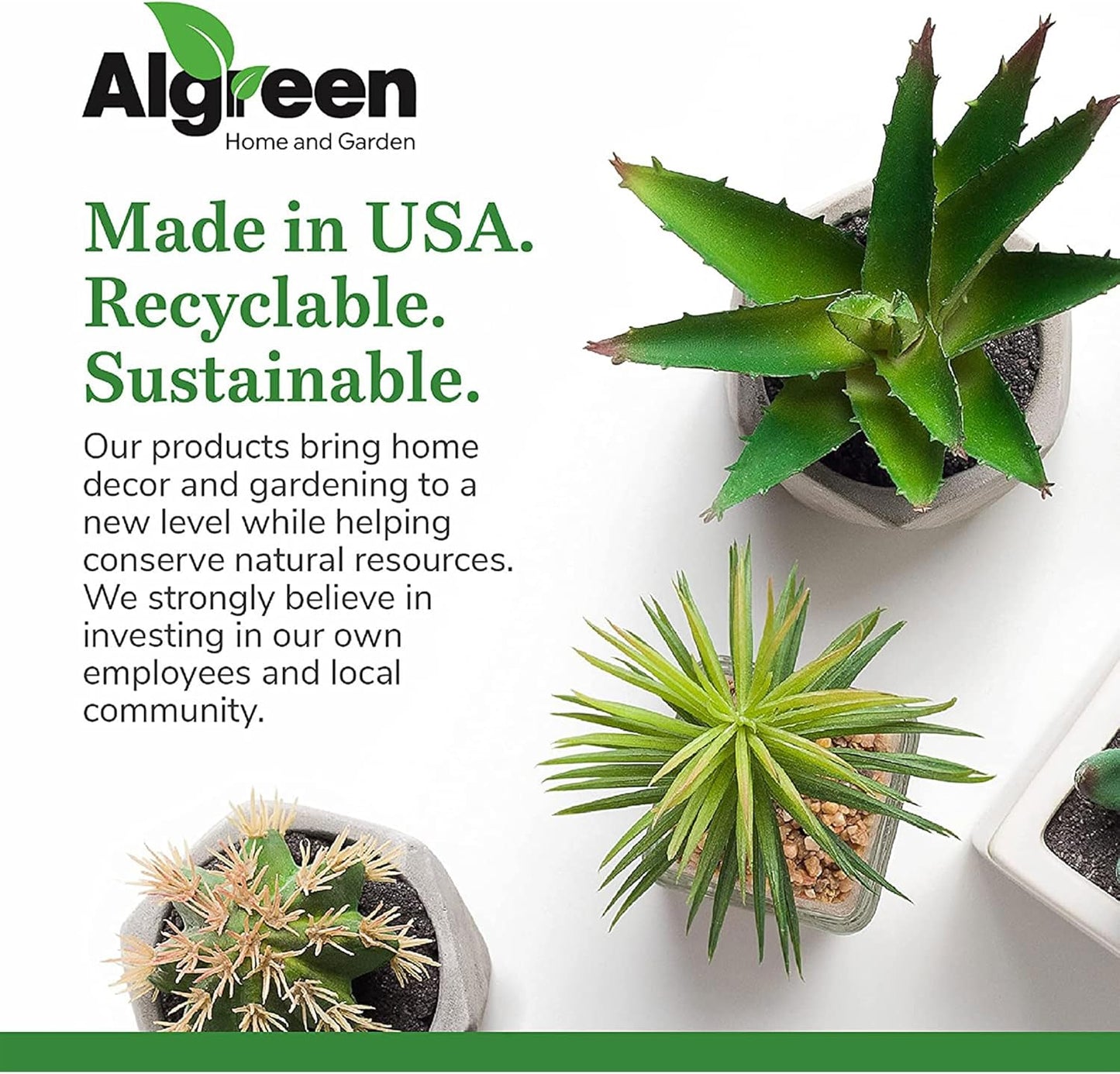 Algreen 43729 Acerra Weather Protected Recycled Composite Vase Planter Pot, Indoor or Outdoor use, Tall Lightweight 7 pounds, Rust