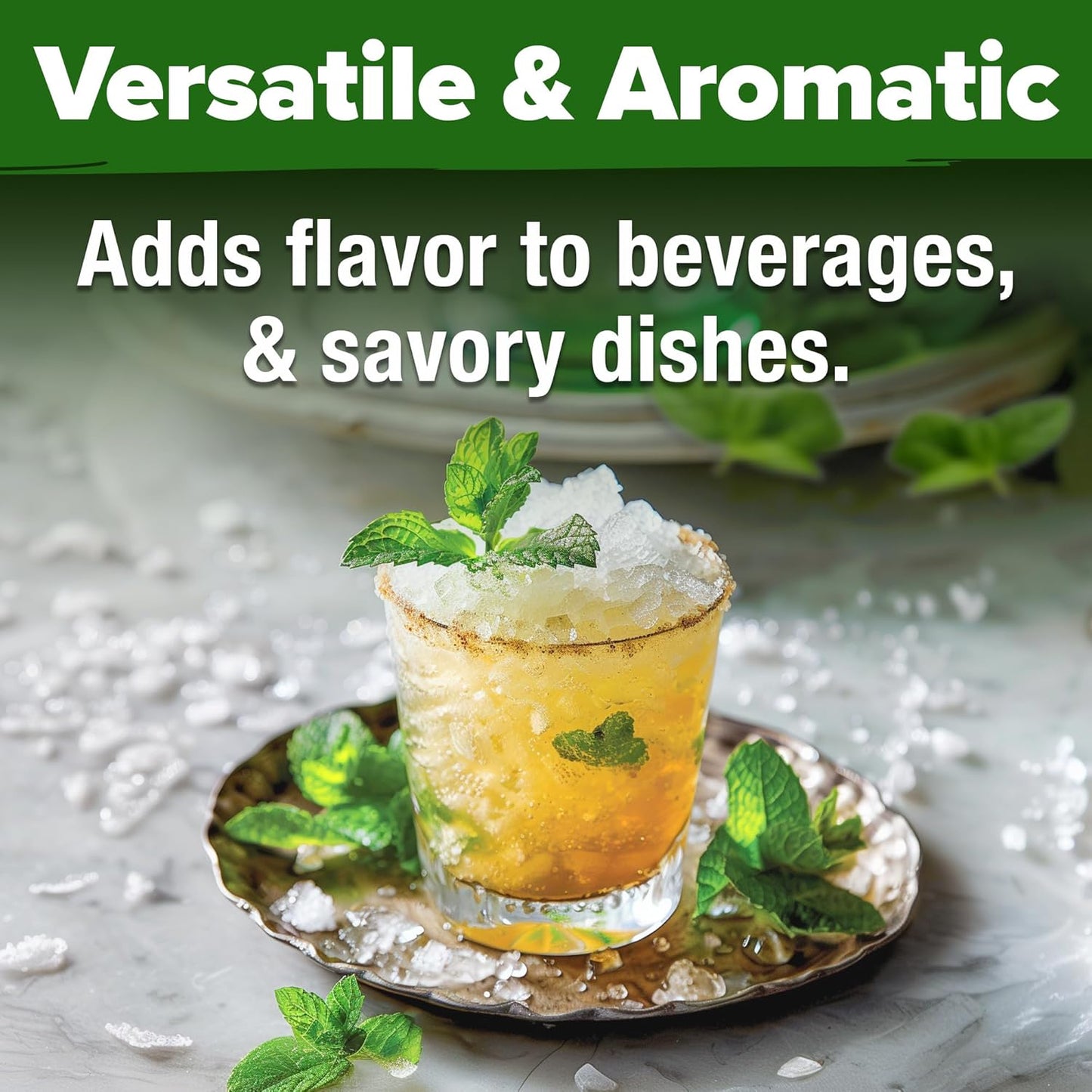 HOME GROWN Premium Common Mint Seeds (Bulk Pack) 3,600 𝗡𝗢𝗡-𝗚𝗠𝗢 𝗨𝗦𝗔 Heirloom Herb Seeds, USA Sourced | Ideal for Planting Outdoors or Indoors for a Fresh Mint Tea Garden (Mentha spp)