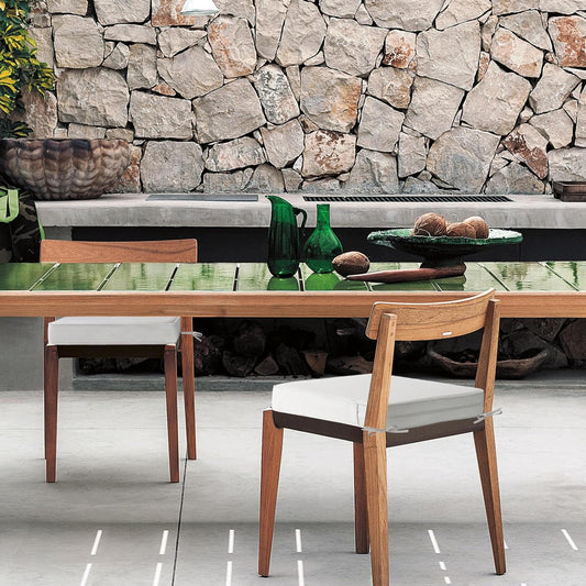 Square Corner Seat Cushions, 19" x 19" x 3", Set of 4, Indoor Outdoor Water Repellent Universal Chair Pads with Ties for Patio Furniture, Garden Deck Dining Chairs, Linen