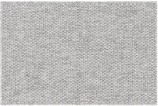 CAMILSON Easy Jute Rug 2x3, Indoor Outdoor Gray Color Farmhouse Area Rugs for Living Room and Kitchen Rug, Solid Boho Woven Design, Easy-Cleaning, Washable Outside Carpet Alfombras (2 x 3)