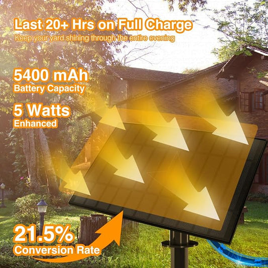 DAYBETTER 150ft Solar String Lights Outdoor waterproof-75 Bulbs Outdoor String Lights Solar Powered with 7W Solar Panel, 12+ Hours Runtime & IP65 Weatherproof for Backyard, Wedding, Camping