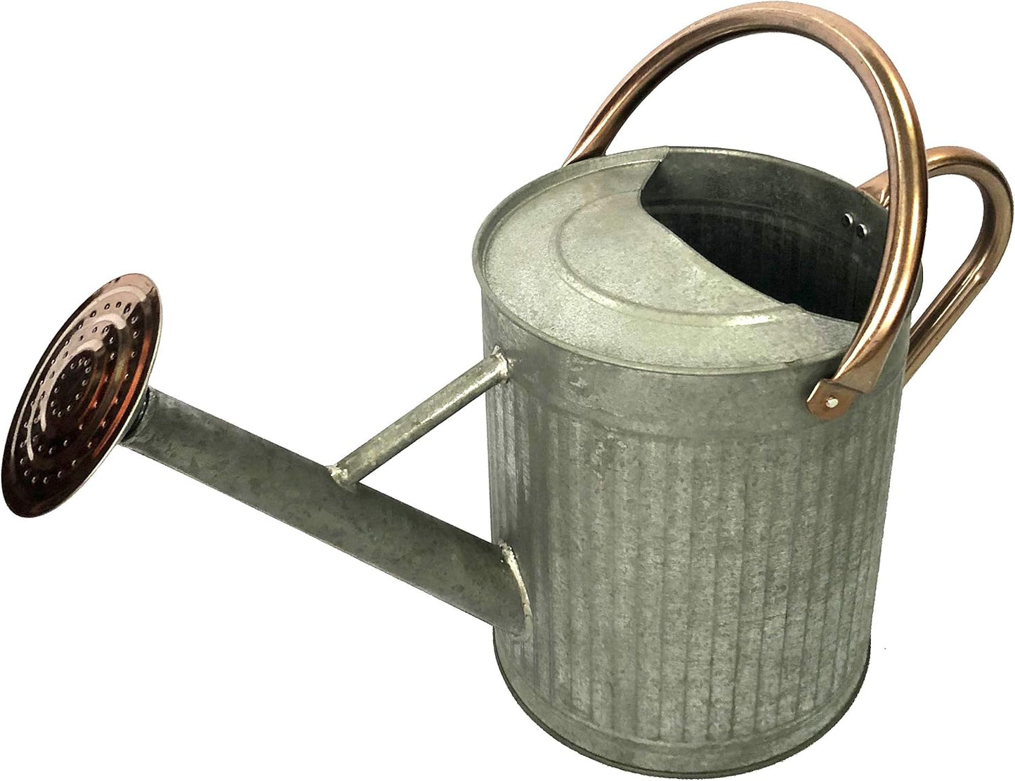 (W3006ZC-GCN-L7) Metal Watering Can - Modern Indoor & Outdoor Watering Pot with Handles for Flowers/Plants (7 Liter, Antique)
