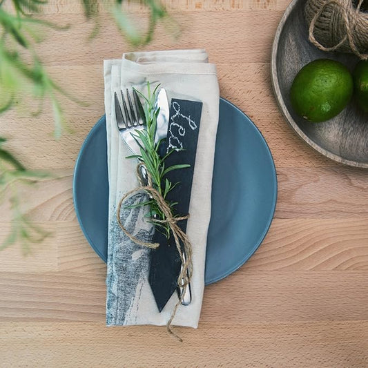 Navaris Slate Garden Labels - 10 Natural Slate Plant Labels for Outdoor Plants, Plant Name Sticks, Herb Labels for Garden - Greenhouse Accessories