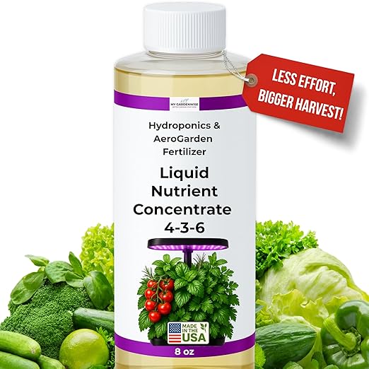 Liquid Plant Food β Hydroponics Nutrients for Indoor House Plants, Tomato, Strawberry, Lucky Bamboo, Lettuce, Vegetable Garden & Herbs β Aero Nutrients Liquid Fertilizer for All Growing Systems (8 oz)