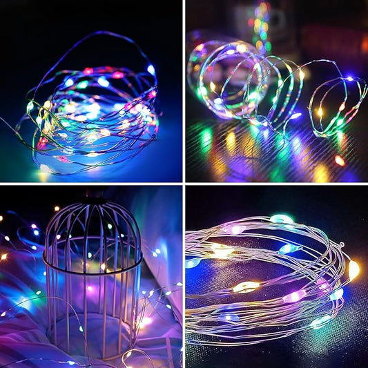 Solar String Lights for Outside, 72Ft 200 LED Solar Fairy Lights with 8 Modes, Solar Powered Fairy Lights Waterproof for Christmas Tree Garden Party Wedding Decor.((Multi-Colored)
