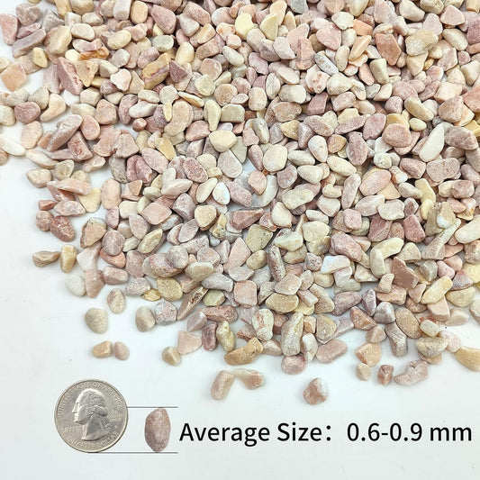 2lbs Peach Pebbles for Plants, 3/8inch Small Rocks, Natural Polished Pebbles, River Rocks for Succulent Cactus Plants, Vases, Aquariums, Gardening