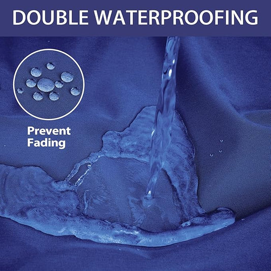 Outdoor Bench Cushion 42 x 18 x 3 Inch with Ties, Thick Waterproof Porch Swing Cushions for Patio Furniture Chair Pad, Seat Sofa Garden Replacement Cushion Sponge Filling