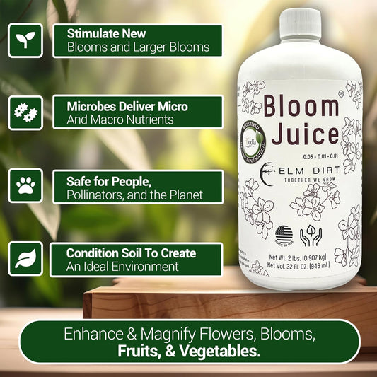 Elm Dirt's Bloom Juice for All Flowering Plants (1-32 oz Bottle)