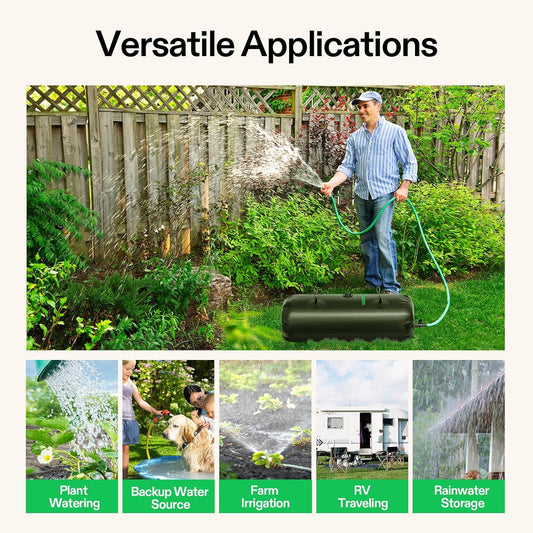 VIVOSUN 240 L/64 Gal Water Bladder, Foldable and Portable Water Storage Bag for RV, Camping, Garden Watering, Agricultural Irrigation, Drought Resistance, Firefighting