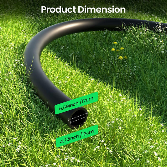 MIXC 50 FT 1/2 Inch Drip Irrigation Tubing Kit:Premium Garden and Landscape Watering System with 4 Quick Connector 4-Way Connector