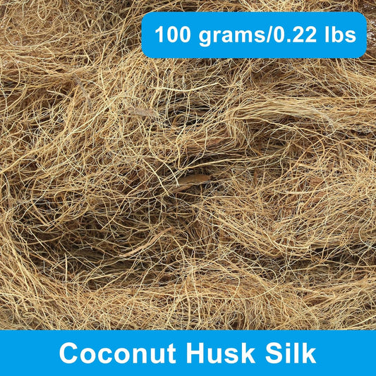 1 Pack Coconut Husk Fiber, 0.22 pounds Natural Coconut Shell Fiber Silk for Pot Plants, Orchids