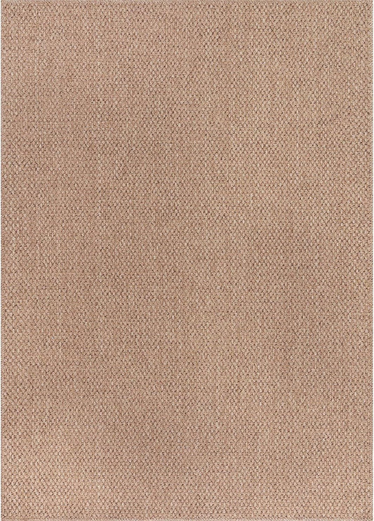 CAMILSON Easy Jute Rug 9x12, Large Indoor Outdoor Natural Color Farmhouse Area Rugs for Living Room Patio and Kitchen Rug, Solid Boho Woven Design, Easy-Cleaning, Washable Outside Carpet (9 x 12)