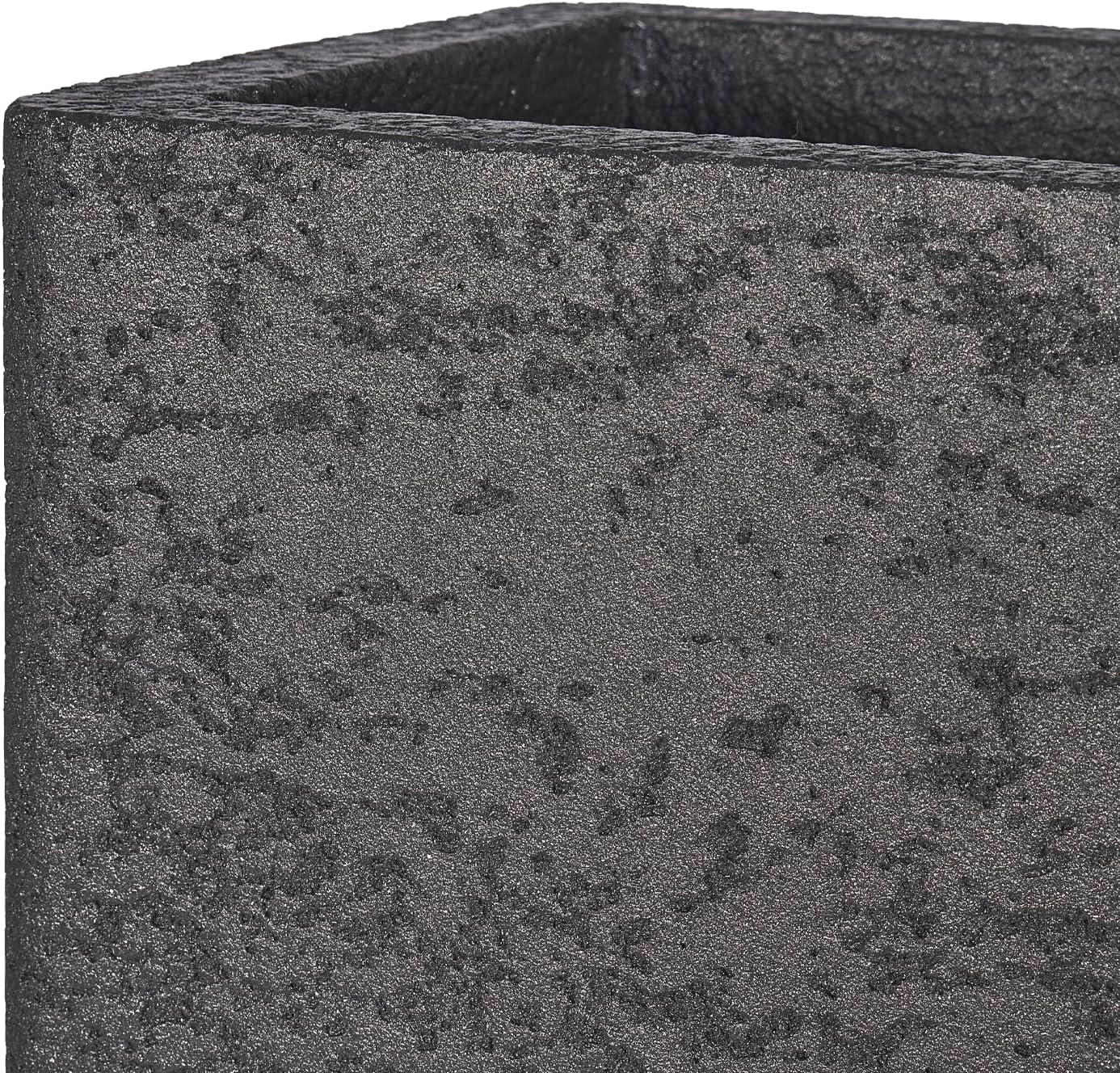 31 Inch Rectangular Concrete Planter,Durable All-Weather Use with Drainage Holes,Large Rectangular Planter for Outdoor Indoor Plants