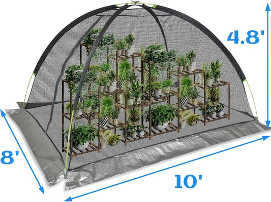 Crop Cages for Garden 10X8X4.8FT - Reusable Mesh Plant Cover for Outdoor Raised Garden Bed Protection Sun Shade & Bird Netting for Fruits/Vegetables and Bushes