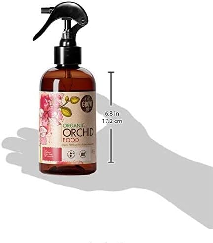 Organic Ready to Spray Orchid Food Mist - Bloom Booster Fertilizer for Orchids in Pots - Plant Nutrients for Healthy Flower & Reblooms (8 oz)
