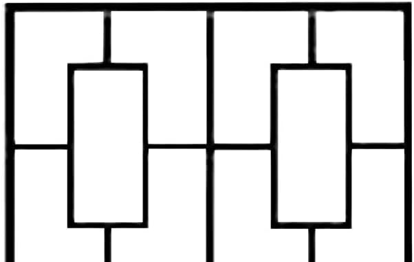 Panacea 84447 Contemporary Trellises, Black, 78" H, Set of 2 – Tall Modern Metal Trellises for Climbing Plants, Geometric Outdoor Garden Trellis with Durable Steel Construction