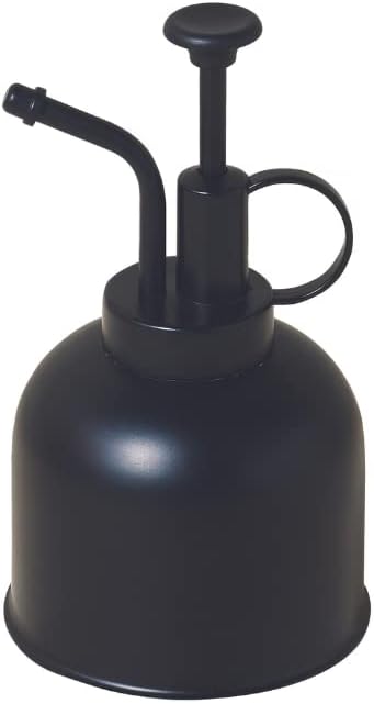 Modern Sprout Plant Mister, 8 oz Indoor Watering Can, Aesthetic Plant Sprayer & Water Mister Spray Bottle, Garden Watering Can for Seed Starting, Vintage-Inspired Gift for Green Lovers - Matte Black