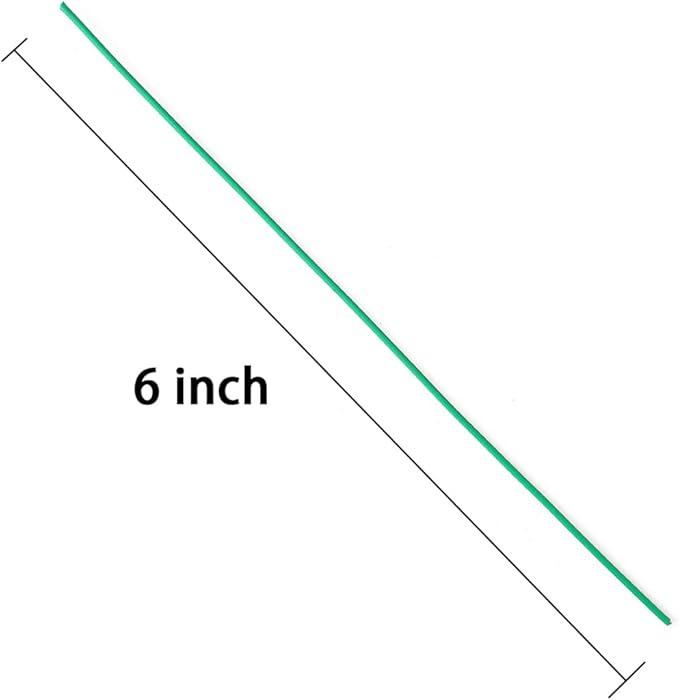 Tangyinrd 200 Pcs 6 inch Garden Twist Tie, Round Plastic Twist Ties for Plants, Vines and Wrapping Cords or Christmas Tree Gardening Plants Growth and Care, Home Cable Organization (Blackish Green)