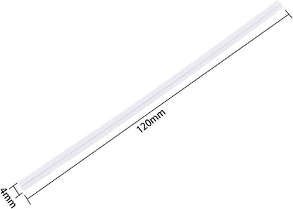 DGTANGYIN 500 Pcs 5" White Paper Twist Ties, for Party Cello Candy Bread Coffee Bags Cake Pops