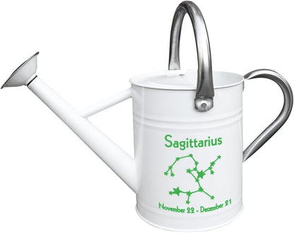 12 Constellation Series Metal Watering Can for Outdoor and Indoor Plants, Watering Can Decor, 1 Gallon (Sagittarius)