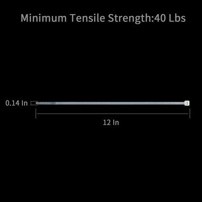 XINGO Cable Zip Ties (500 Pack), 40 Pounds Tensile Strength-Heavy Duty, Ultra Strong Durable Zipties, Self-Locking UV Resistant Nylon Plastic Wire Ties for indoor and outdoor (12 Inch, White)