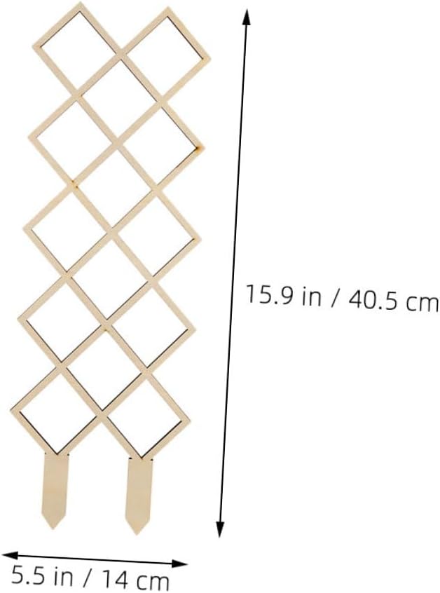 Wooden Climbing Plant Trellis for Indoor Gardens Honeycomb Support Frame Easy Assembly Plant Rack for Vines Orchids Tomatoes Indoor Climbing Vegetable Support