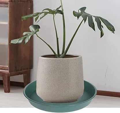 2 Pack of Bird Bath Bowl 12", 1.6" Depth, 10 12 inch Birdbath Bowls Dish Only for The Garden, Large Plant Saucer (12", Green)