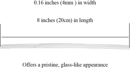 HAHIYO 300Pcs 8inches Cear Metal Twist Ties Bread Candy Coffee Bag Ties Plant Garden Twist Ties for Cellophane Treat Bags Gift Wraping Bags Plastic Bags Halloween Party Cake Present Art Crafts