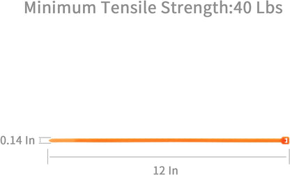 XINGO Nylon Cable Zip Ties Self Locking Plastic Wire Ties with 40 Lbs Tensile Strength for Indoor and Outdoor 12 Inch 500 Pack Orange