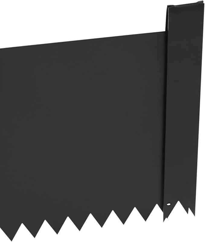 40" x 8" Steel Landscape Edging, 4PCS Garden Landscape Edging Border Metal Steel Lawn Edging Garden Border Edging for Landscaping Black Lawn Edge for Garden Yard